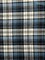 Blue and White Multi Yarn Dyed Plaid Flannel Fabric By the Yard